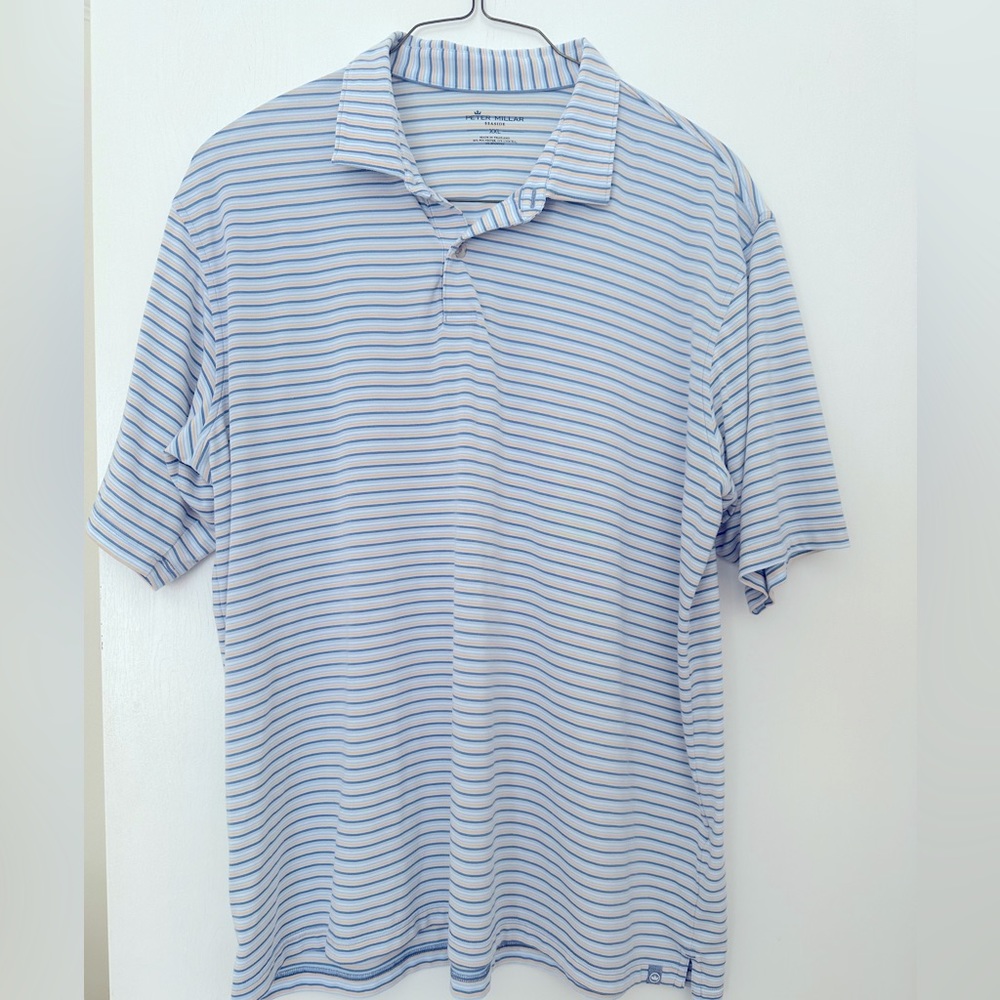 Peter Miller, XXL, short sleeve, seaside collection polo style shirt.